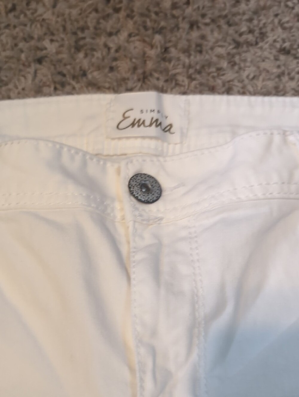 Simply Emma Women's White Plus Size Denim Jeans Size 20 W - Picture 6 of 15